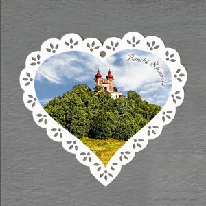 Banská Štiavnica - magnet srdce krajka