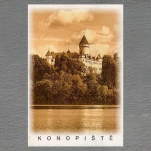 Konopiště - magnet C6 - sépie