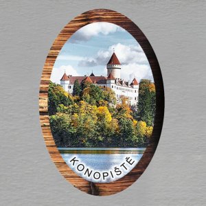 Konopiště - magnet ovál