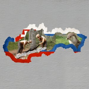 Lesnicky skanzén Vydrovo - magnet mapa rám vlajka