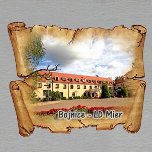 Bojnice - LD Mier - magnet pergamen