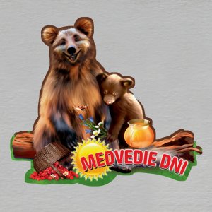 Medvedie dni - magnet ořez