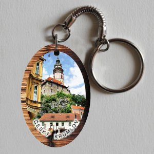 Český Krumlov 1 - klíčenka ovál