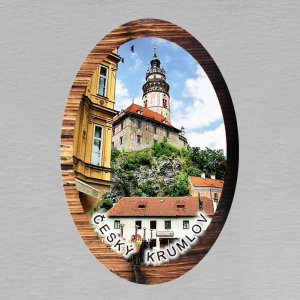 Český Krumlov 1 - magnet ovál