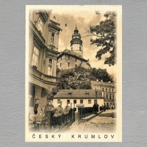 Český Krumlov 1 - pohled C6 - černobílý