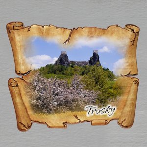 Trosky - magnet pergamen