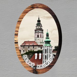 Český Krumlov 4 - magnet ovál