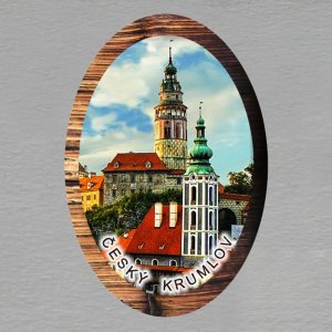 Český Krumlov 5 - magnet ovál