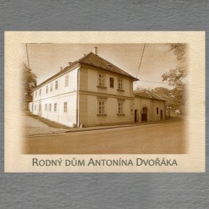 Rodný dům Antonína Dvořáka - pohled C6 - sépie