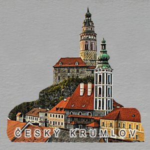 Český Krumlov 5 - magnet ořez