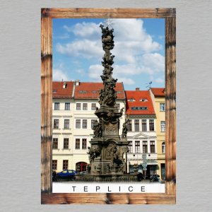 Teplice - sloup - magnet C6 rám dvojitý