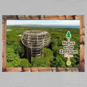 Naturerbe Zentrum - Rügen - magnet C6 rám dvojitý