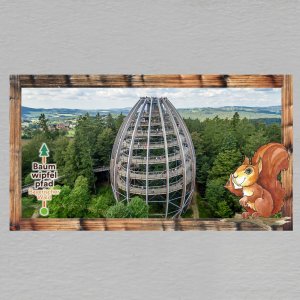 Baumwipfelpfad - Bayerischer Wald - magnet DL rám dvojitý