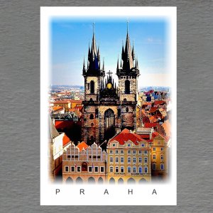 Praha - Týnský chrám 2 - magnet C6