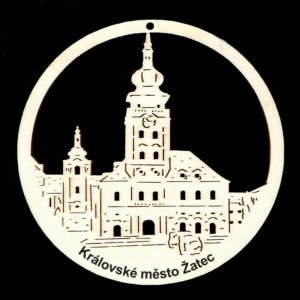 Královské město Žatec - ozdoba kulatá přírodní