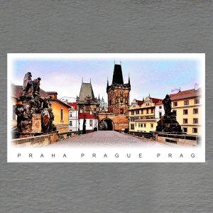 Praha - Mostecká brána - magnet DL