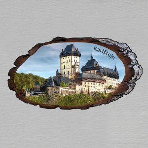 Karlštejn - magnet kůra ovál