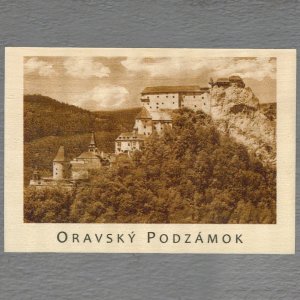 Oravský hrad - 3 - pohled C6 - sépie