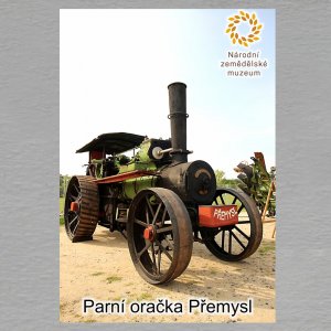 Národní zemědělské muzeum  - Čáslav - Parní oračka Přemysl - magnet C6 dvojitý