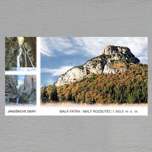 Malá Fatra - Jánošikove diery - Malý Rozsutec - magnet DL koláž