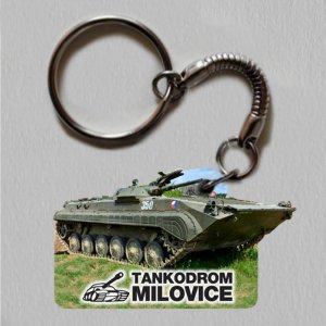 Milovice - Tankodrom - tank - klíčenka