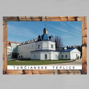 Turčianske Teplice - magnet C6 rám dvojitý