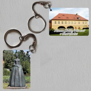 Muzeum Česká Skalice - B. Němcová - klíčenka obdélník