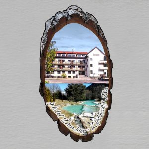 Liptovský Ján - Hotel Ďumbier - magnet kůra ovál - koláž