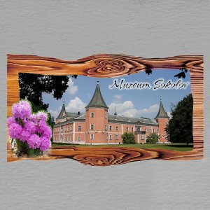 Sokolov - Muzeum - Rhododendrony - magnet prkno dvojitý