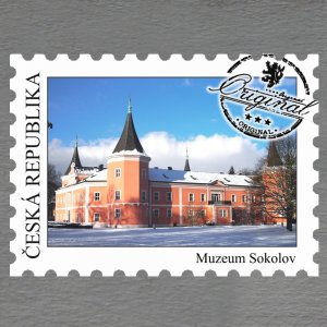 Sokolov - Muzeum - magnet známka