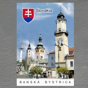 Banská Bystrica - znak - magnet C6 dvojitý