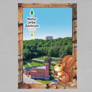 Naturerbe Zentrum - Rügen - magnet C6 rám dvojitý