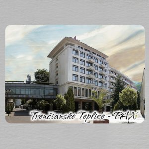 Trenčianske Teplice - Kúpelný hotel PAX - magnet obdélník