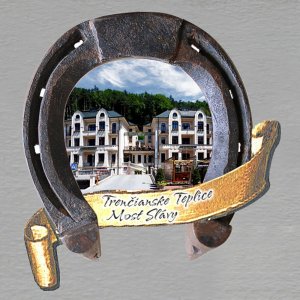 Trenčianske Teplice - Most Slávy - magnet podkova