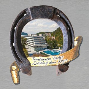 Trenčianske Teplice - Hotel Krym - magnet podkova