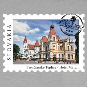 Trenčianske Teplice - Hotel Margit - magnet známka