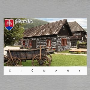 Čičmany - znak - Slovakia - magnet C6