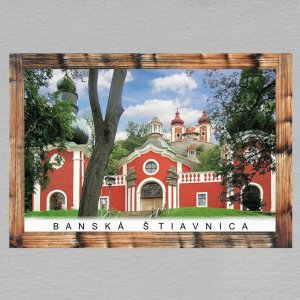 Banská Štiavnica - magnet C6 rám dvojitý