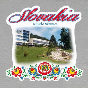 Kúpele Nimnica - magnet Slovakia výšivka