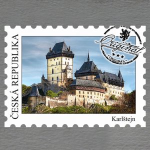 Karlštejn - magnet známka