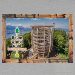 Baumwipfelpfad - Salzkammergut - magnet C6 rám dvojitý