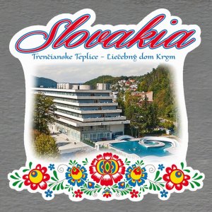 Trenčianske Teplice - Hotel Krym - magnet Slovakia výšivka