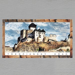 Trenčiansky hrad den - magnet DL rám