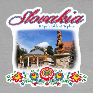 Sklené Teplice - Kúpele - magnet Slovakia výšivka