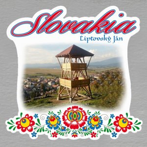 Liptovský Ján - magnet Slovakia výšivka