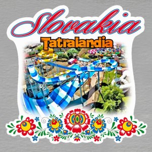 Tatralandia - magnet Slovakia výšivka