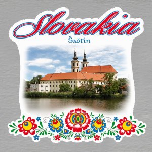 Šaštín - magnet Slovakia výšivka