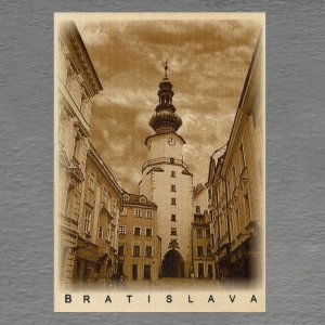 Bratislava - Brána - pohled C6 - sépie