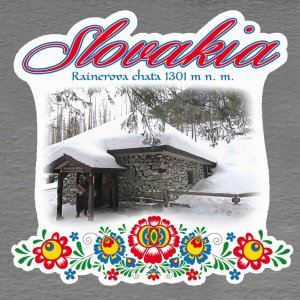 Rainerova chata - magnet Slovakia výšivka