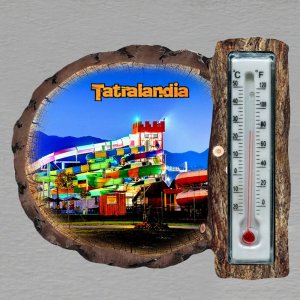 Tatralandia - magnet s teploměrem - kůra